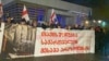 მიხეილ სააკაშვილის მხარდამჭერების აქცია რუსთავის ციხესთან. 6 ოქტომბერი, 2021 წ.