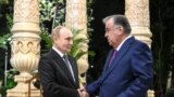 Владимир Путин и Эмомали Рахмон 8 октября