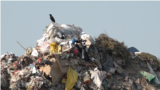 Valjevo, Serbia--Waste in an unregulated landfill, September 2024 