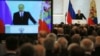 Ресей президенті Владимир Путин федералдық кеңесте жолдау оқып тұр. Мәскеу, 4 желтоқсан 2014 жыл.