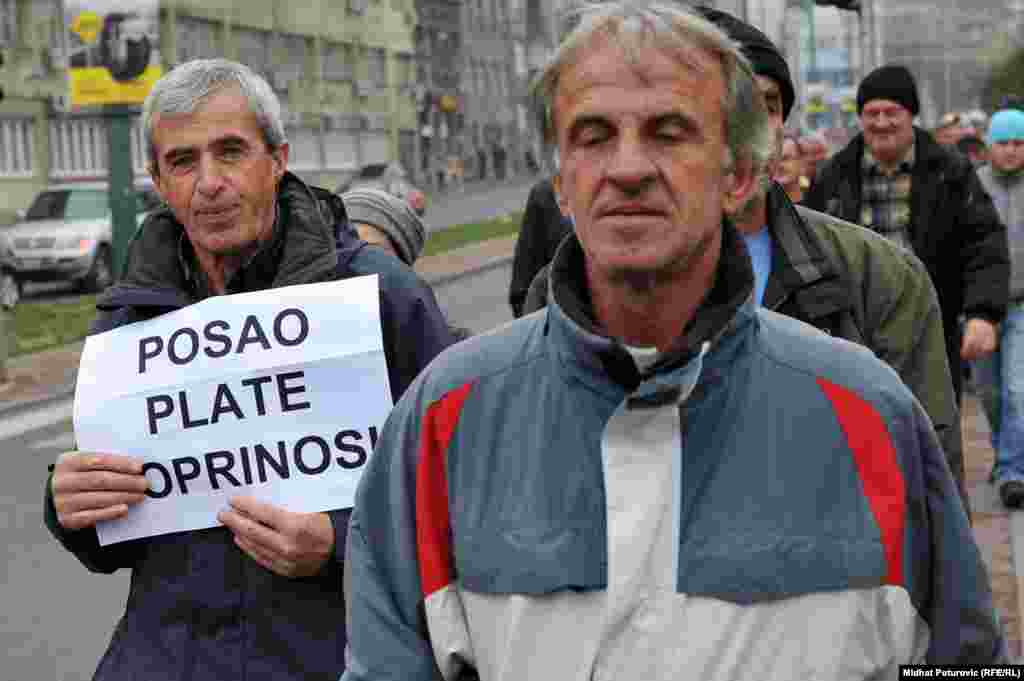 Radnici Hidrogradnje, Sarajevo, 15. novembar 2013. Foto: RSE / Midhat Poturović