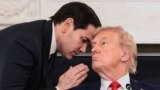 Госсекретарь США Марко Рубио сообщает президенту США Дональду Трампу о том, что Израиль и ХАМАС достигли соглашения