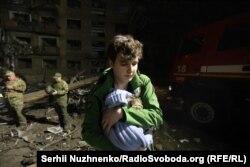 Последствия попадания в Святошинском районе, Киев, 24 апреля 2025 года