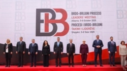 Lideri Zapadnog Balkana u Draču, u Albaniji, na samitu Brdo-Brioni, 6. oktobra 2025.