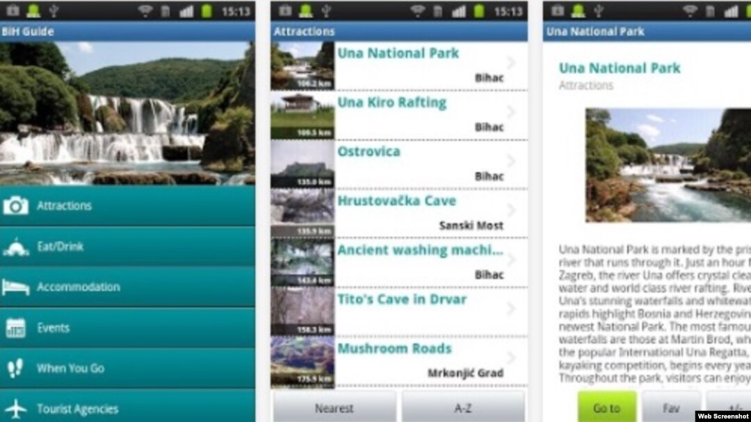 Aplikacija BiH Guide