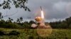A Russian Iskander-M missile is fired during exercises near St. Petersburg in September 2017. (illustrative photo)