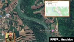 Aplikacija "Strava" pokazuje detalje o boravaku Sergeja Aleksandroviča Andreenkova u Srbiji (RFE/RL Graphics) 