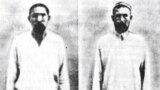 Мойдунбек (солдо), жөкөрү Жаңыбай Бабашбаев (оңдо) Оштогу сот учурунда. 1922-жыл.