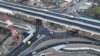 Șantierul unei porțiuni din autostrada Sibiu-Pitești.
