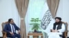 د طالبانو بهرنیو چارو وزیر امیر خان متقي د روان ۲۰۲۵ز کال د اکتوبر پر ۲۷مه په کابل کې د افغانستان لپاره د هند ځانګړي استازي آنند پرکاش سره ملاقات کړی وو. پخوانی انځور