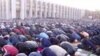 Kyrgyz Muslims at prayer in Bishkek (file photo)